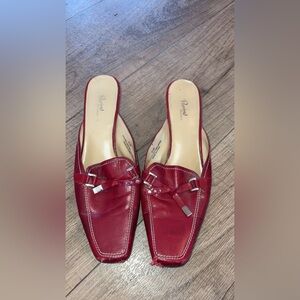 Vintage: Preview international Genuine Leather Upper Kitten Heels: Size 8.5
